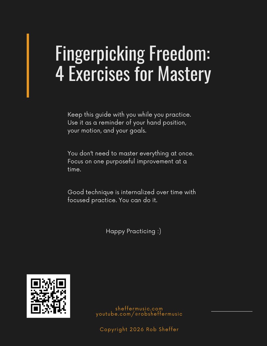Cover of the Fingerpicking Freedom guide